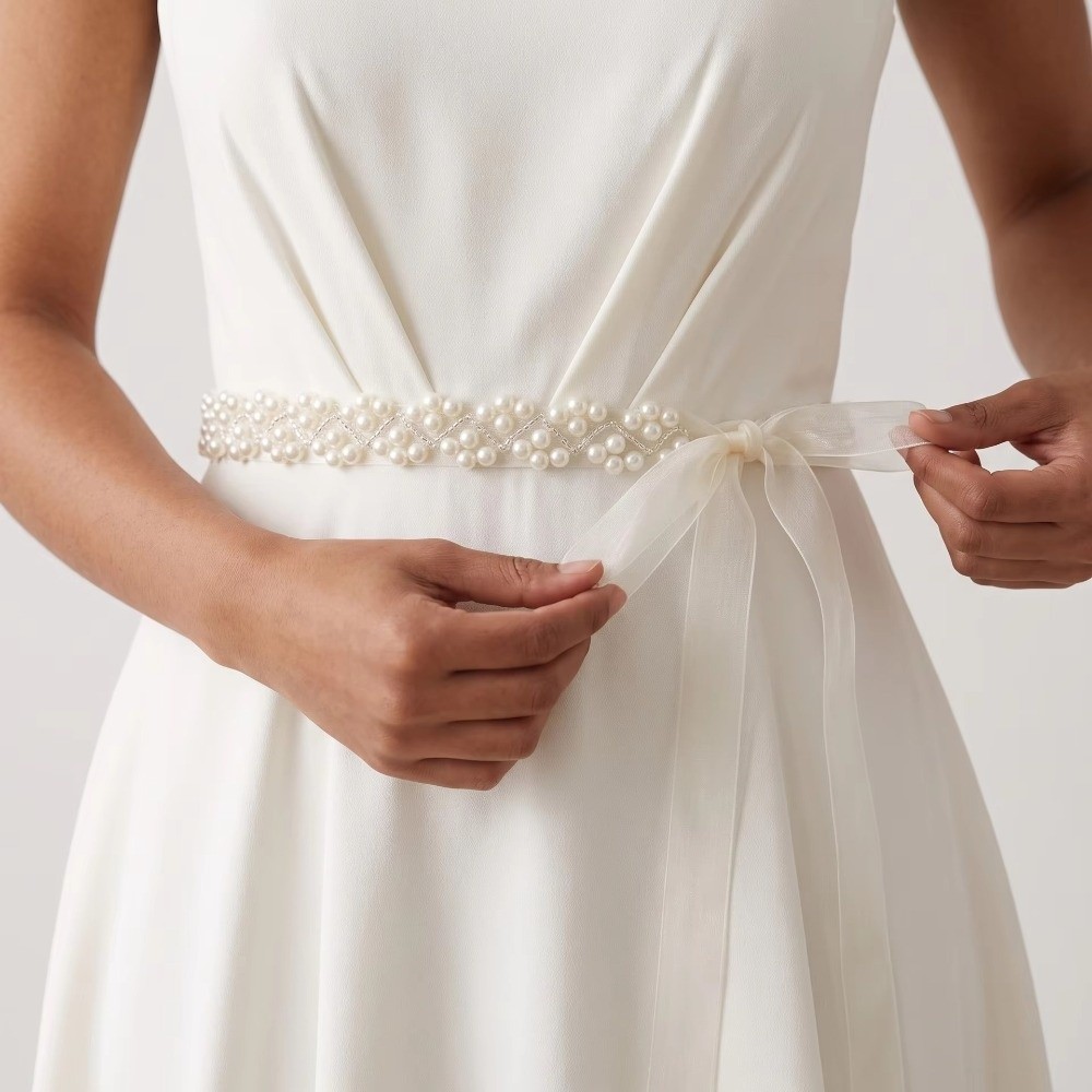 Bridal Sash Ribbon - Cintura da sposa classica in raso