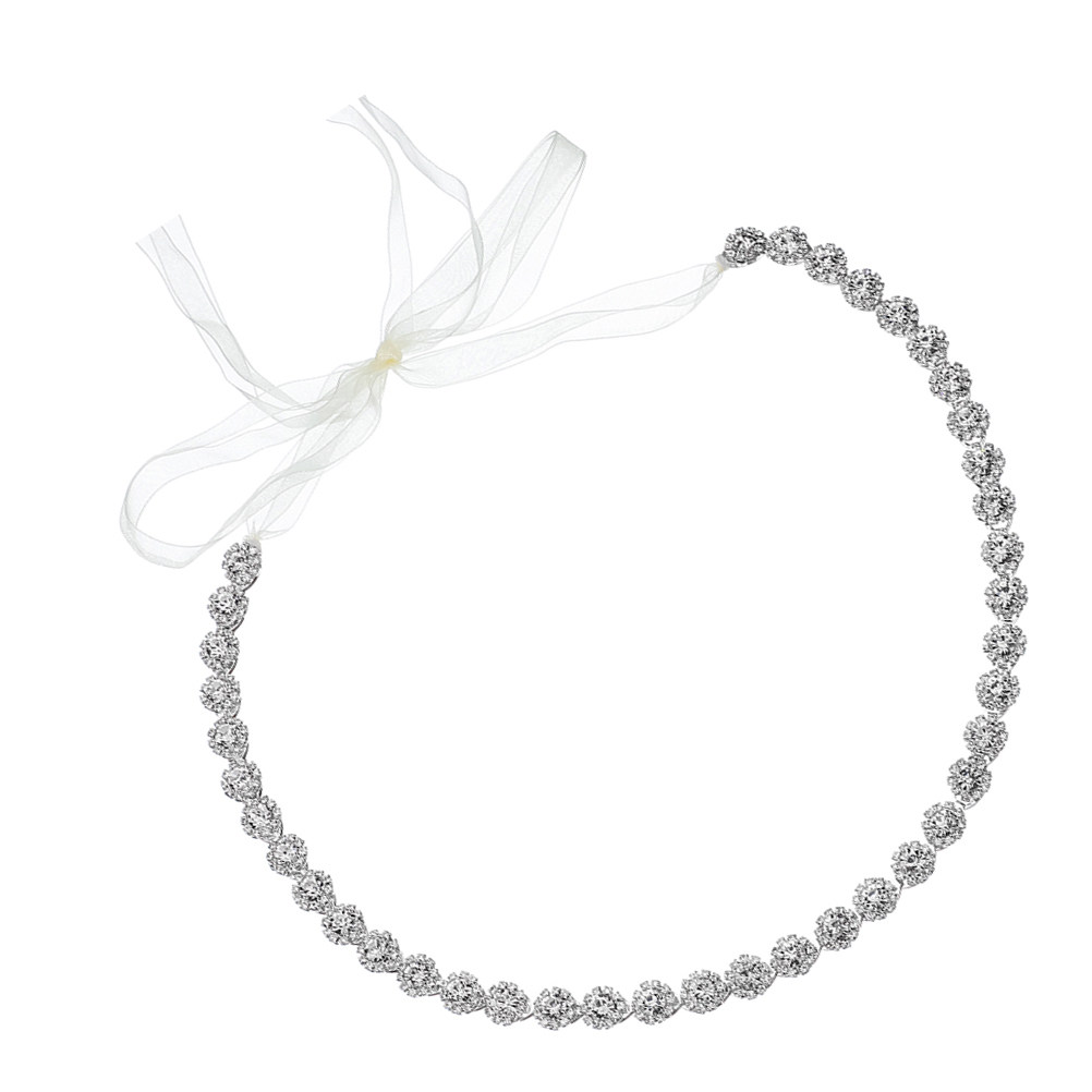 Bridal Sash Ribbon - Cintura da Sposa in Nastro Argentato