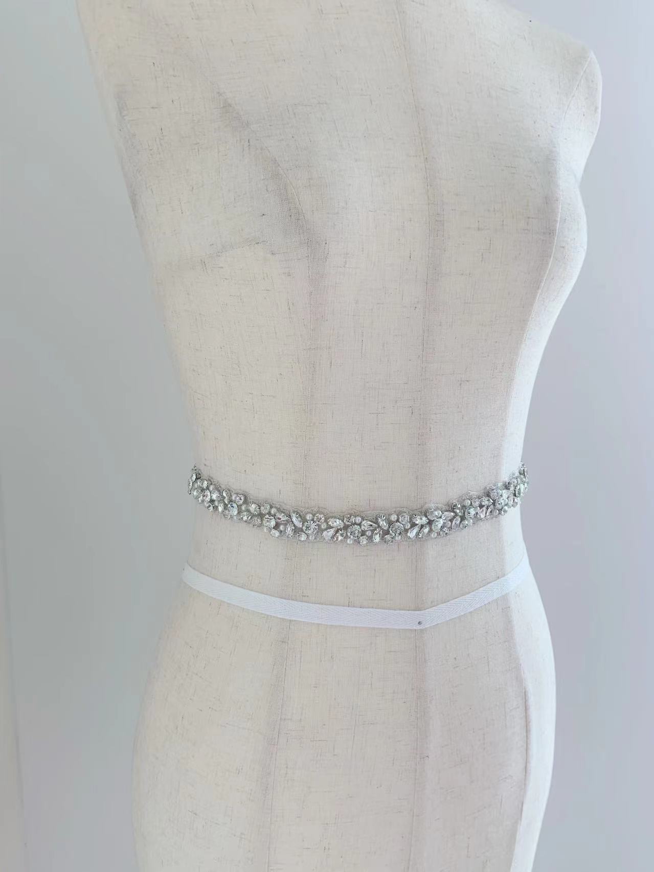 1 iarda/5 metri di cristallo a - Bridal Sash Ribbon recensione e prezzo