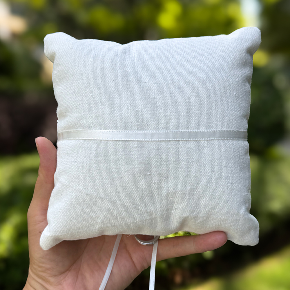 Cuscino Portafedi in Lino, con - Ring Bearer Pillow recensione e prezzo