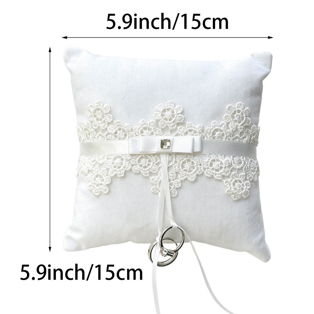 Cuscino Portafedi in Lino, con - Ring Bearer Pillow recensione e prezzo