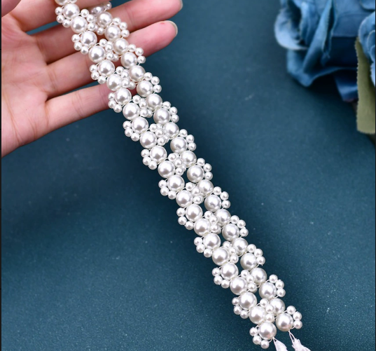 Cintura da sposa con perle, so - Bridal Sash Ribbon recensione e prezzo