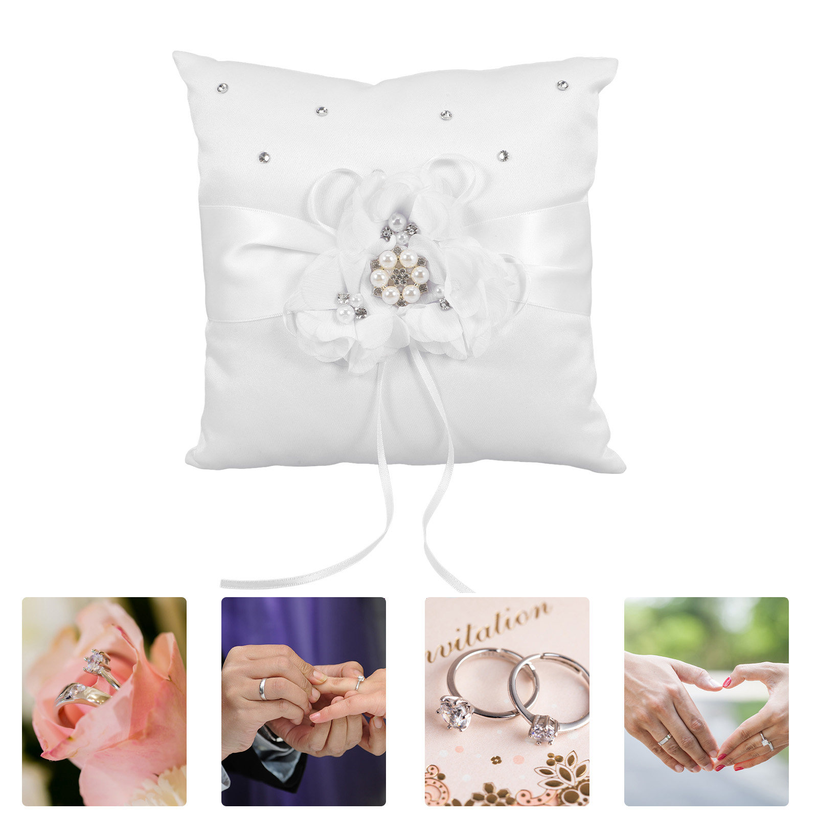 Cuscino elegante per portafedi - Ring Bearer Pillow recensione e prezzo